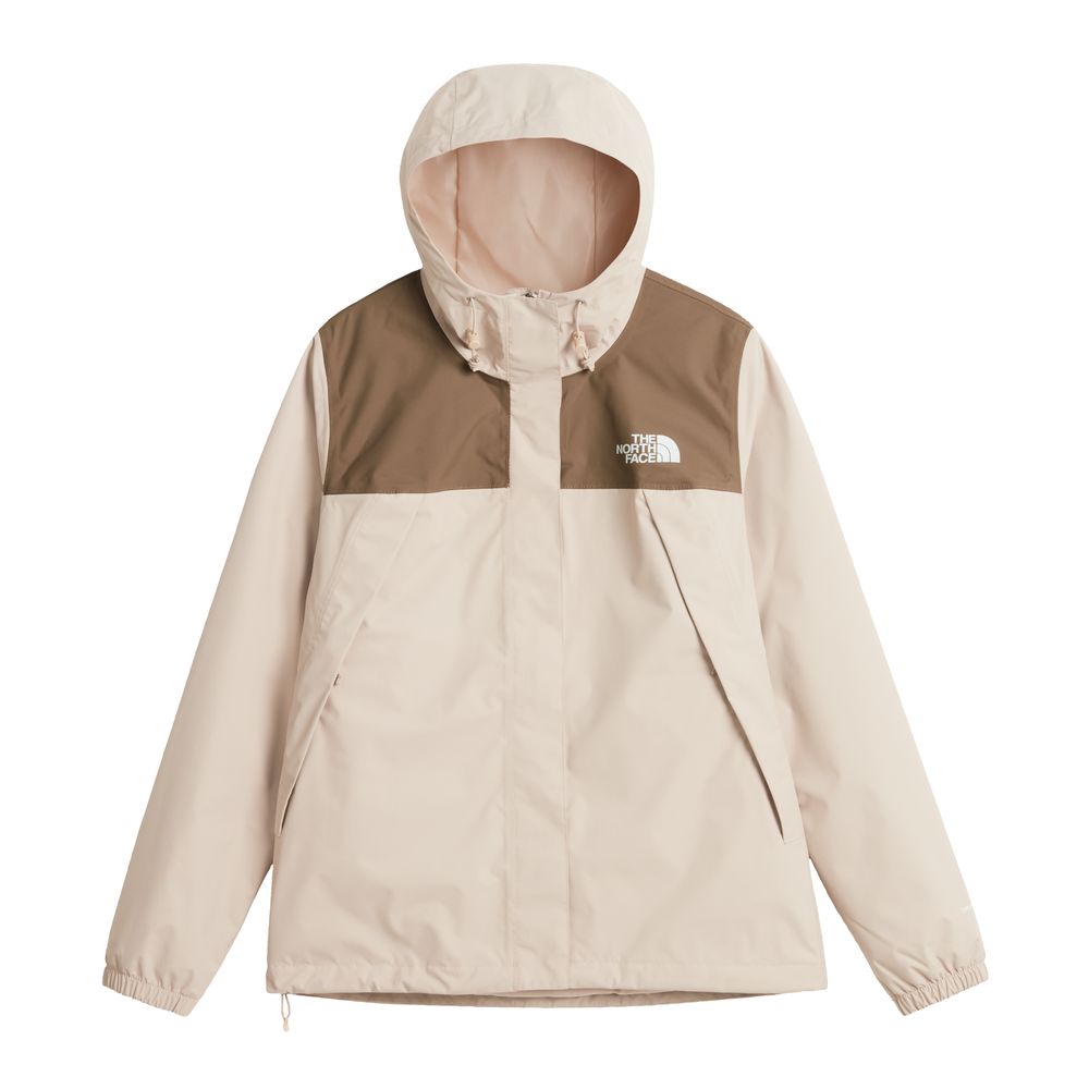 The North Face W ANTORA RAIN JACKET - Timeless Taupe/Garnet
