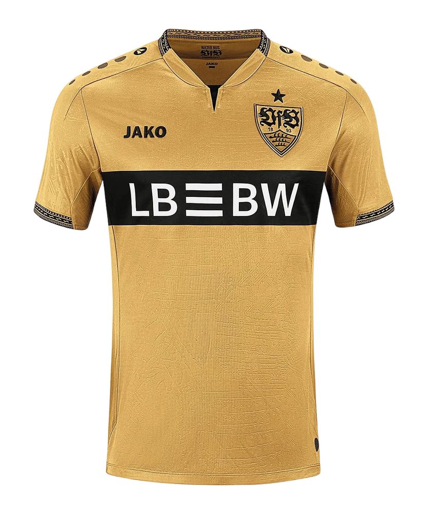 Jako VfB Trikot Ausweich - gold/schwarz