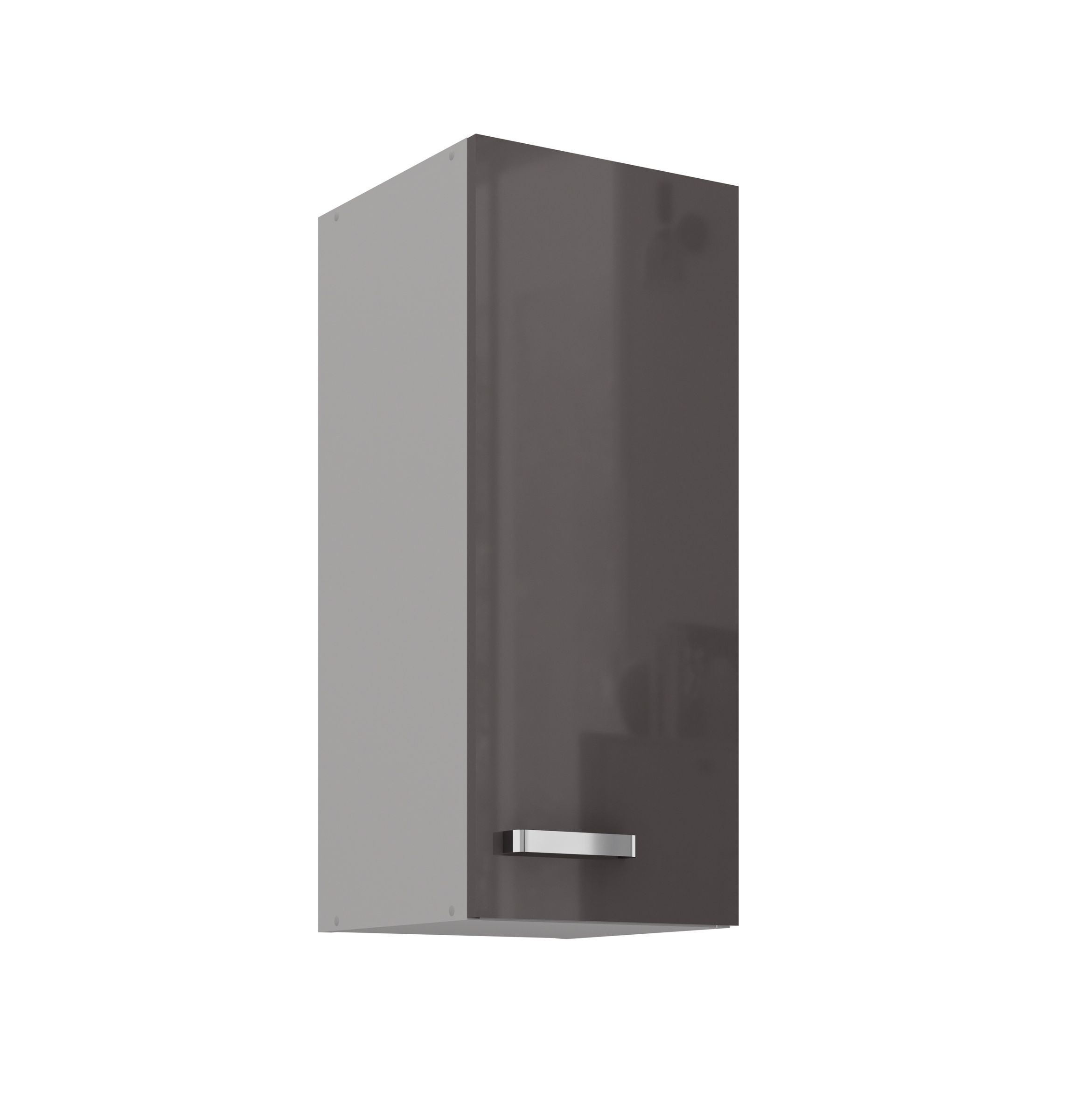 Küchen Hängeschrank 30 Hochglanz Grau Küchenzeile Küchenblock Küche Grey Bianca