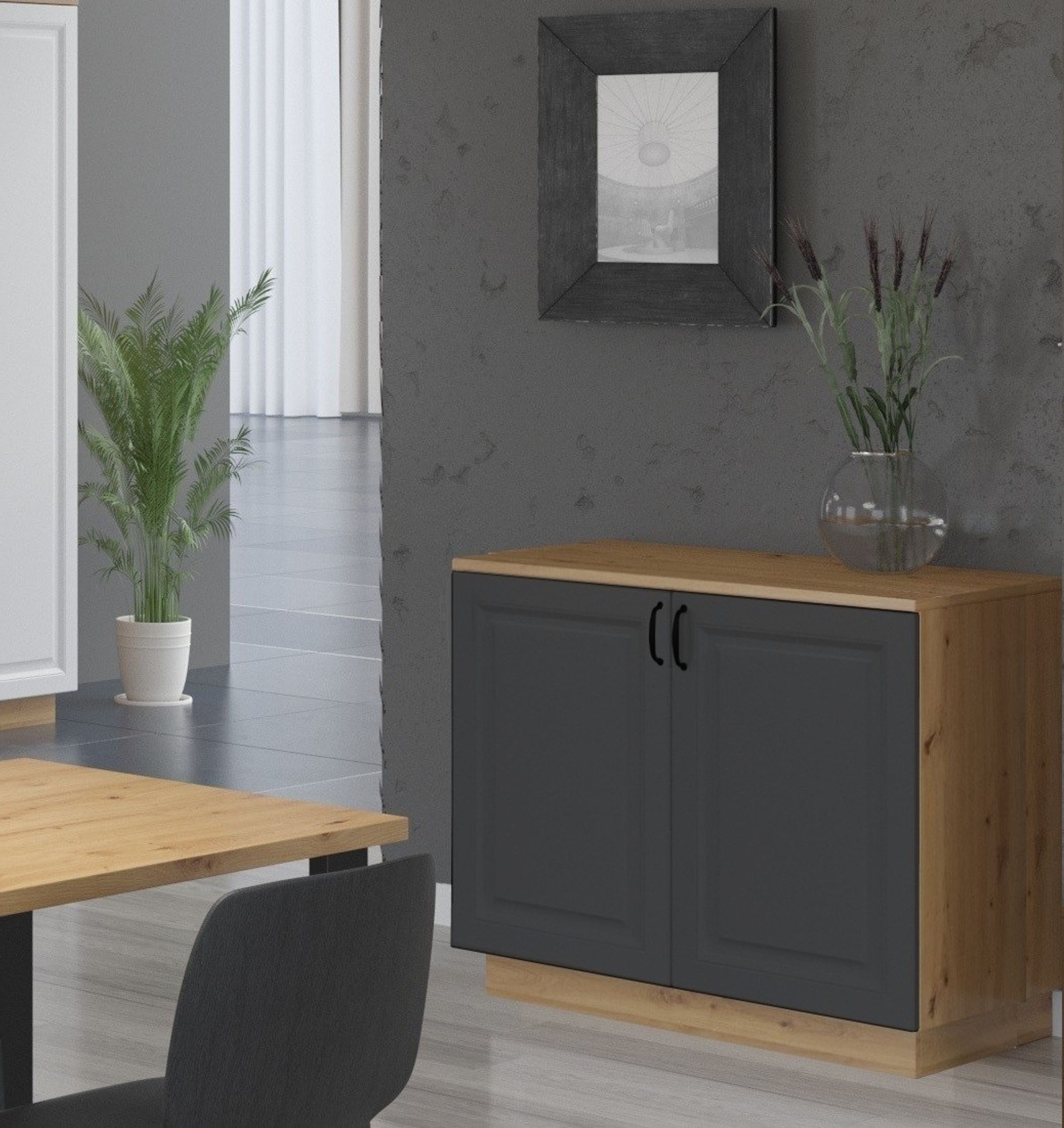 schmales sideboard weiß SKRUVBY Sideboard, weiß, 120x38x90 cm Villeroy & Boch -
