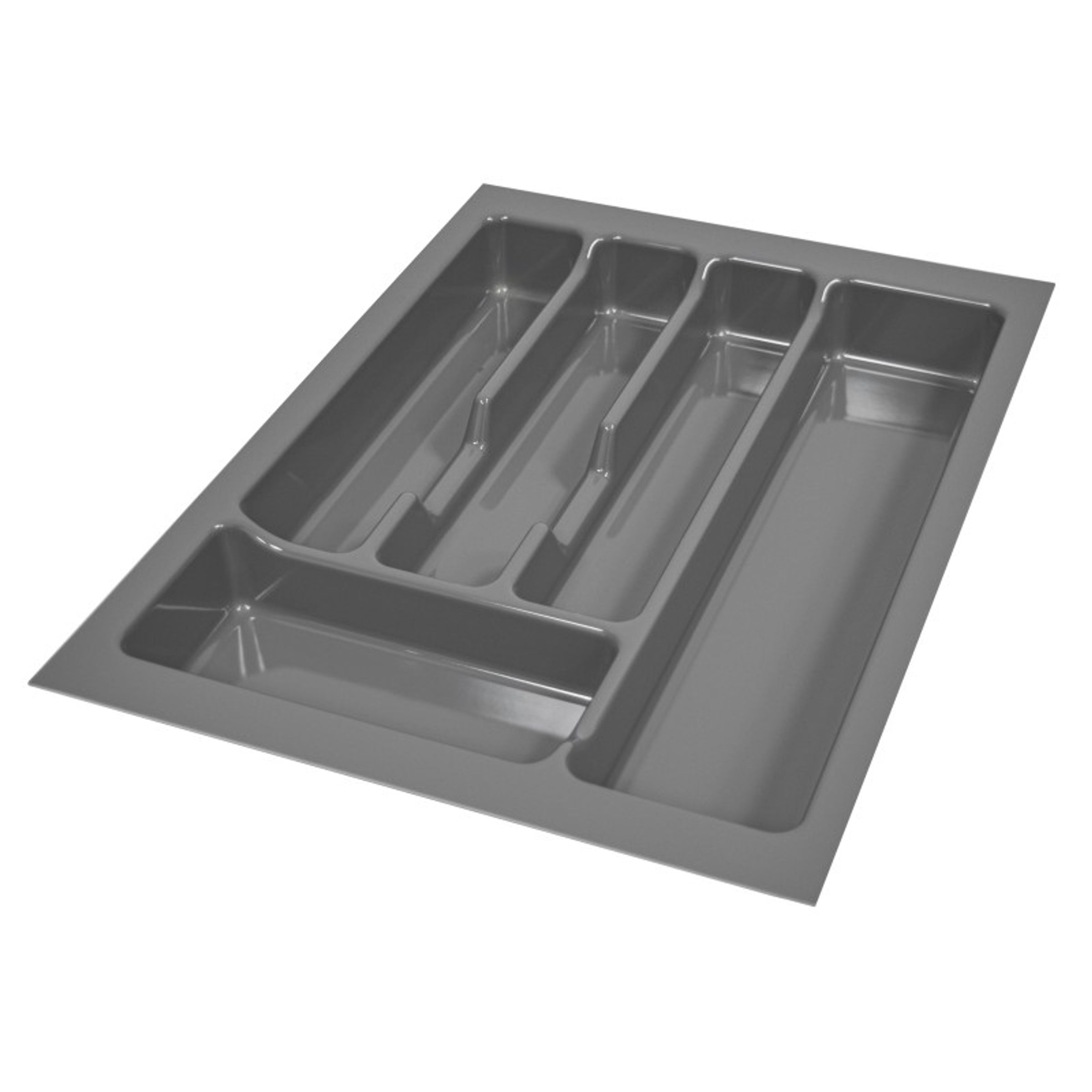 Besteckeinsatz Besteckkasten 40 cm Schubkasten grau