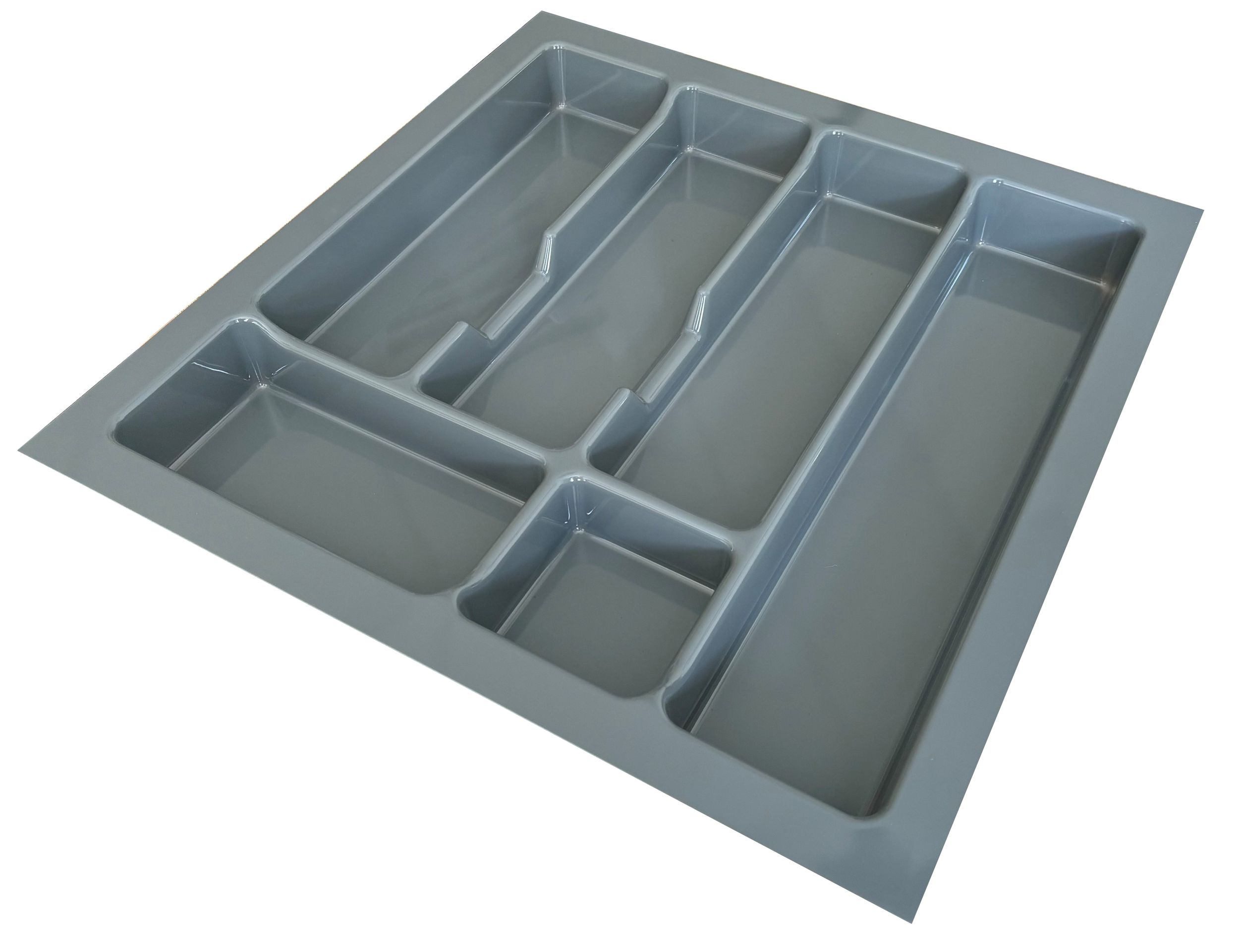 Besteckeinsatz Besteckkasten 50 cm Schubkasten grau