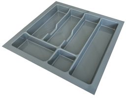 Besteckeinsatz Besteckkasten 50 cm Schubkasten grau