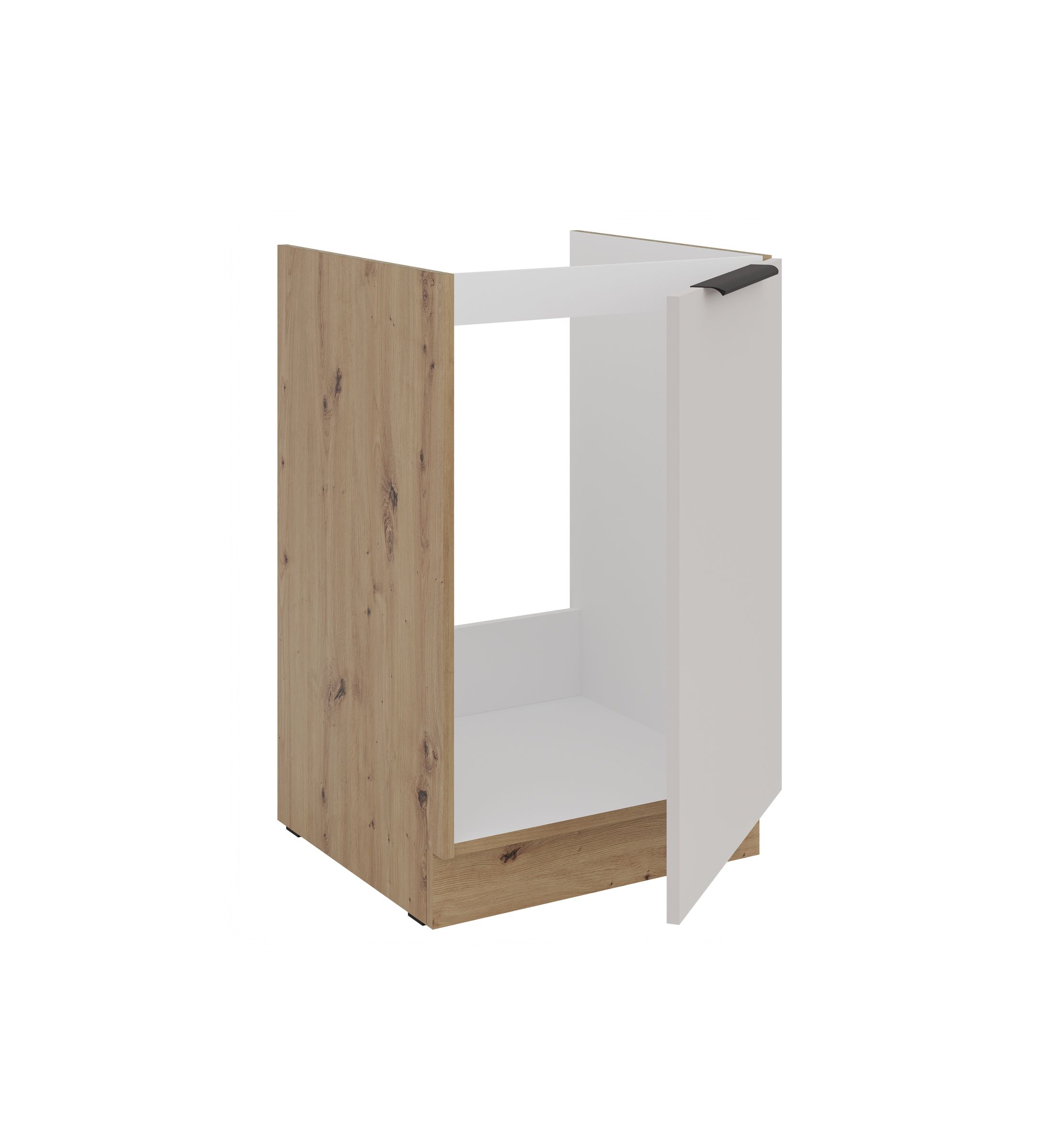 Küchen Spülenunterschrank 50 cm Küche SOLANO Kaschmir beige matt + Eiche Artisan matt Küchenzeile Küchenblock Küche Einbauküche