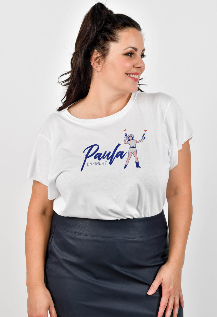 T-Shirt "Westerngirl" in weiss