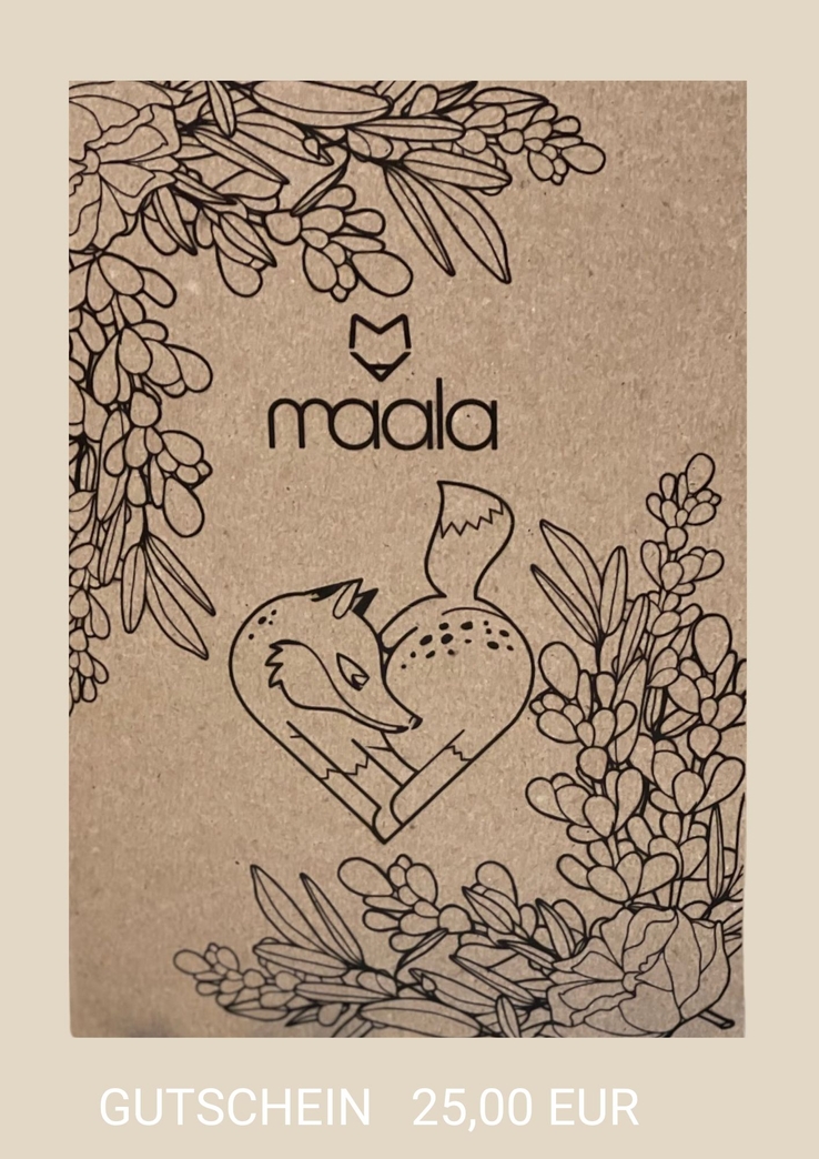 25,00 EUR Maala-Shop Gutschein