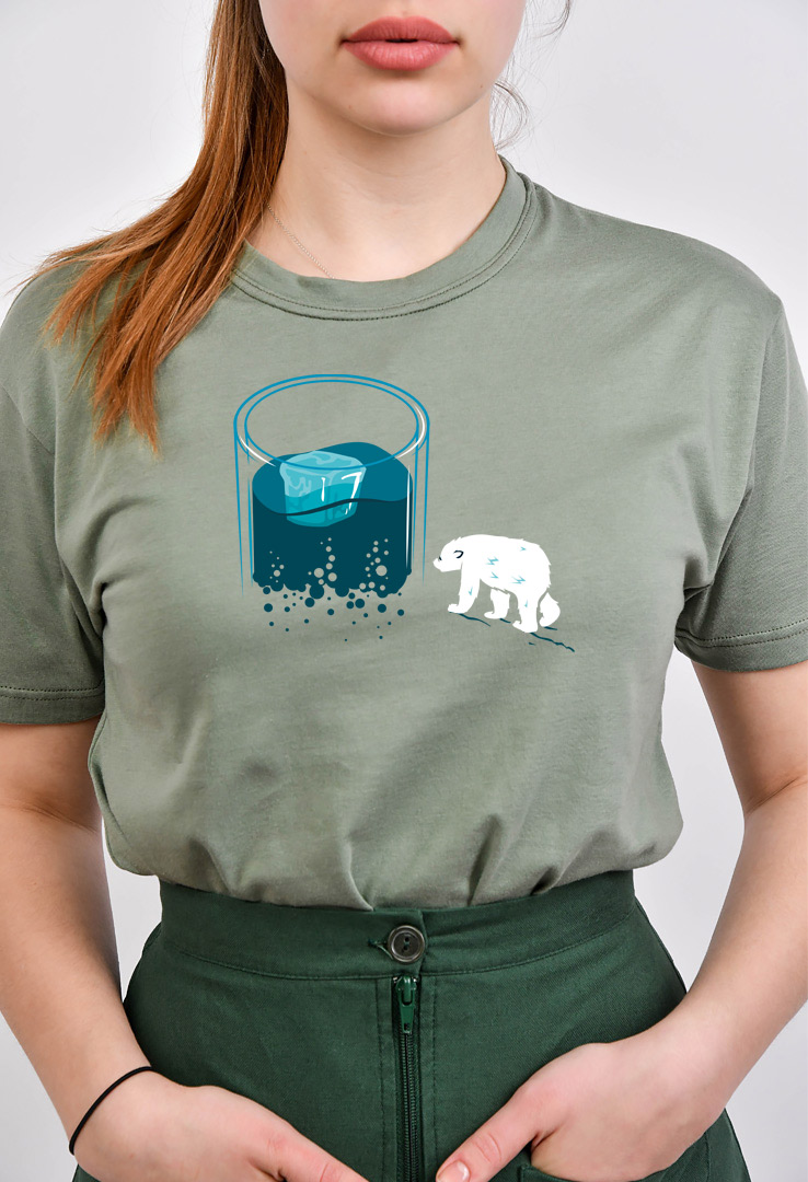 Cyroline Frauen  Print-T-Shirt   Eisbär Exil