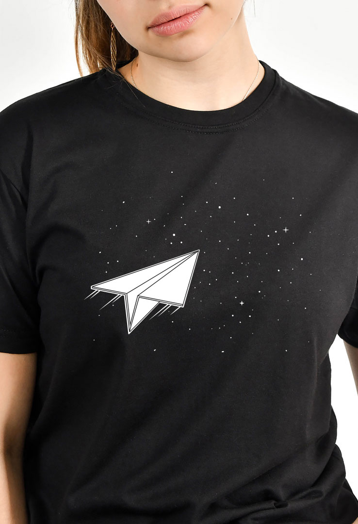 Cyroline Frauen Print-T-Shirt Papier-Flieger