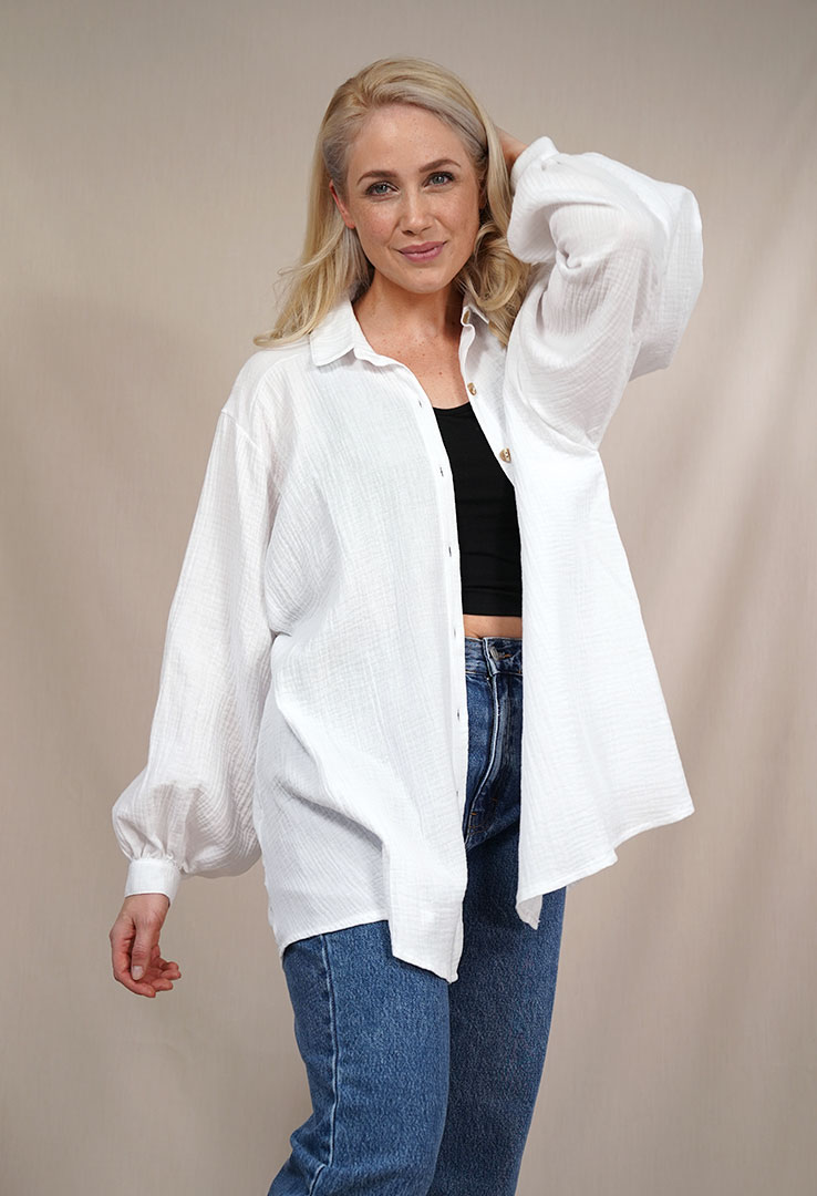 Oversize Musselinbluse "Catch the breeze”