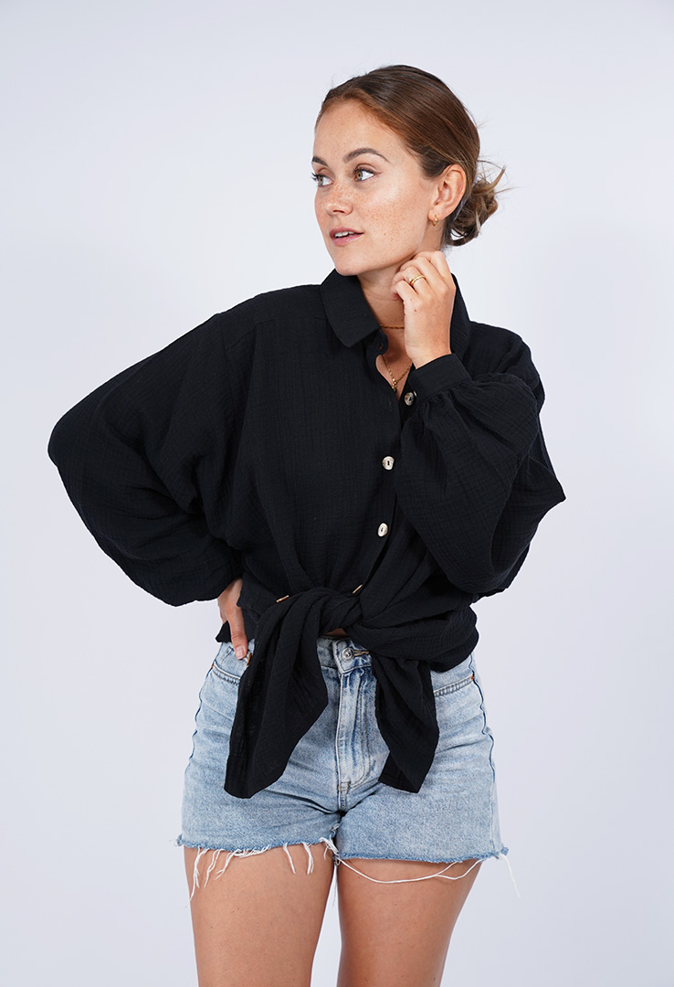 Oversize Musselinbluse "Catch the breeze”