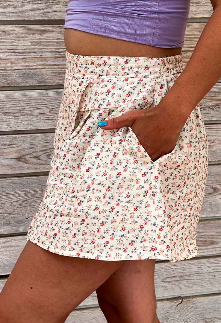 "Chic Explorer" Musselin-Skort 
