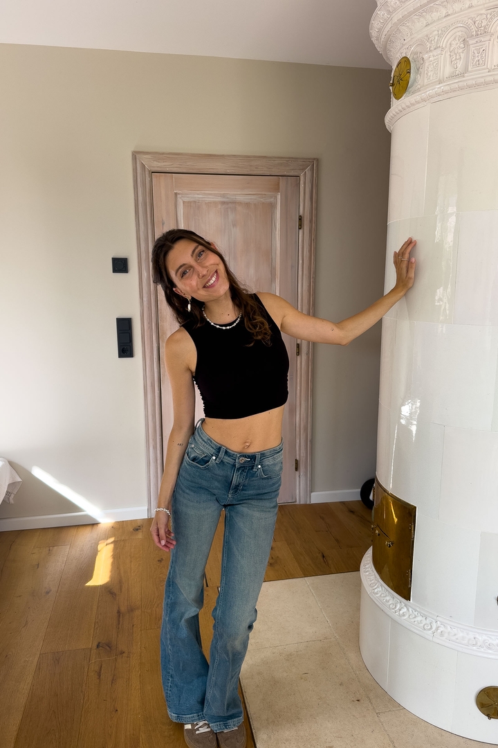 Ruched Side Crop Top