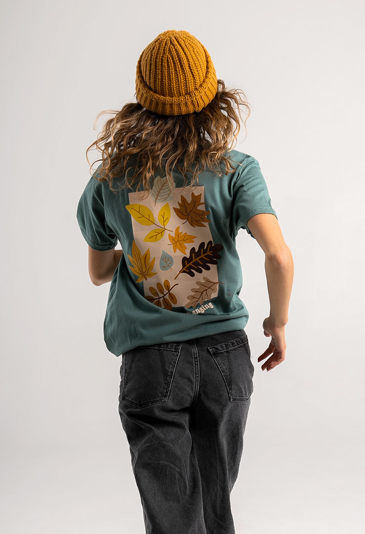 T-Shirt "Nature Changing" in  silver pine