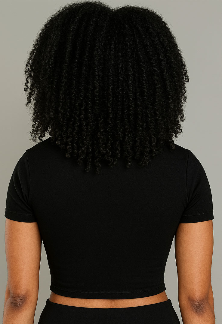 Crop Shirt mit Cut-Outs