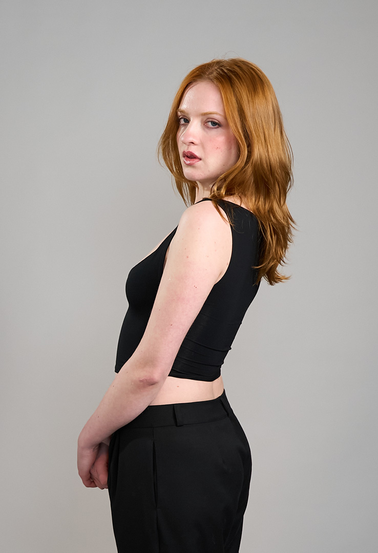 Crop Top mit tiefem Ausschnitt