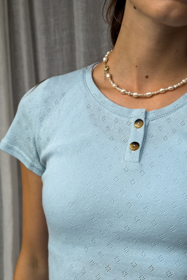 Lani Button Tee