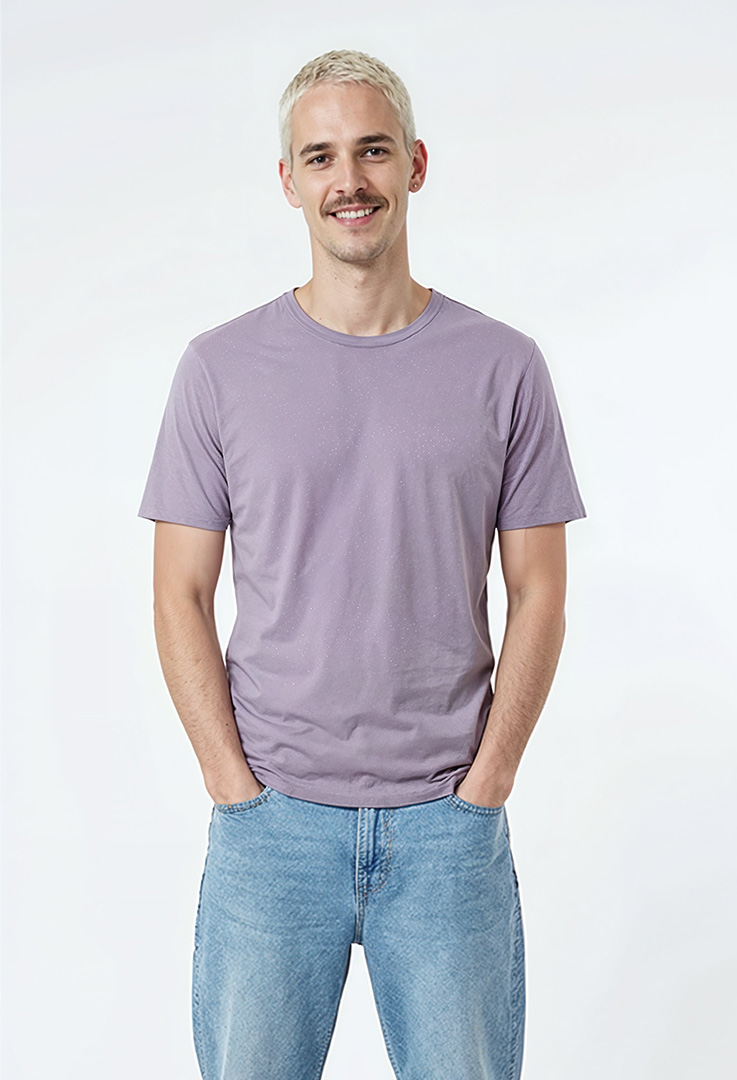 nachhaltiges Männer Basic-T-Shirt aus Baumwolle und Modal