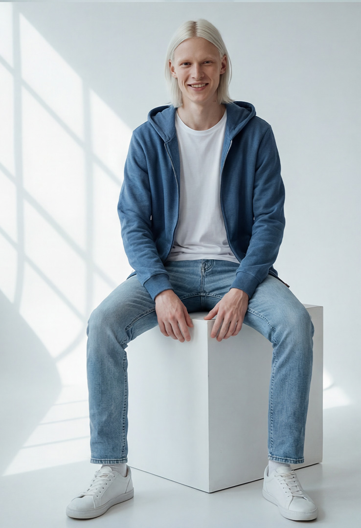 Unisex Kapuzen Sweatjacke