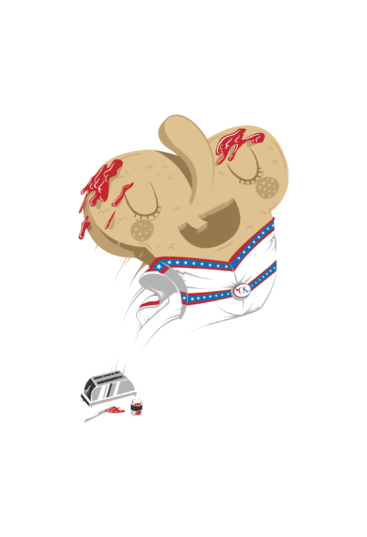 Print T-Shirt Toast Knievel