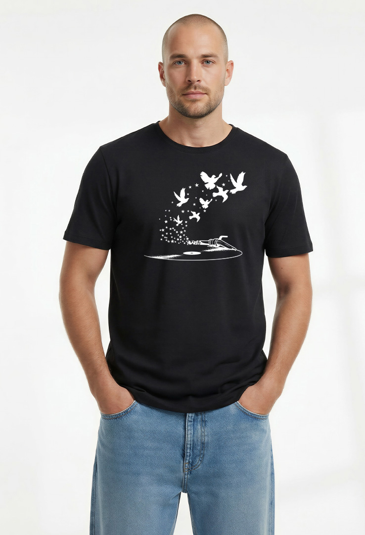 Print T-Shirt Natural Music
