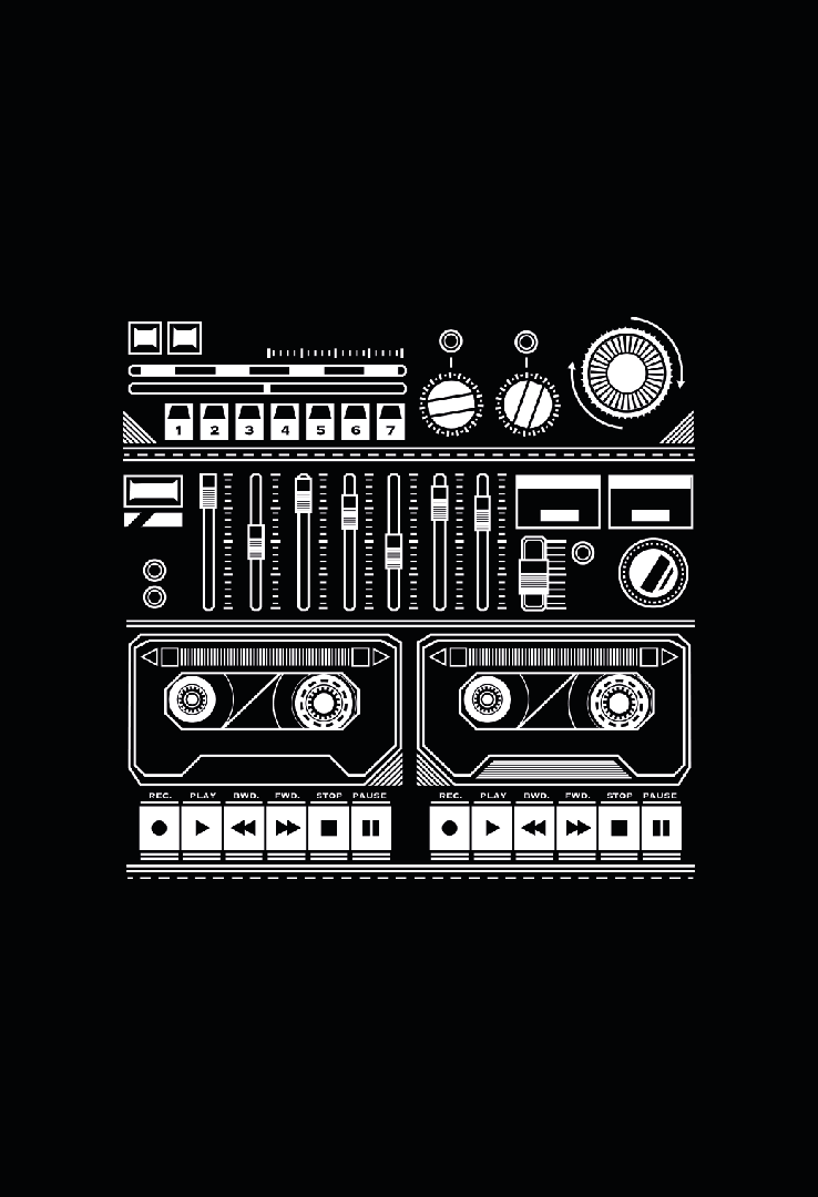 Print T-Shirt Doppel Tape