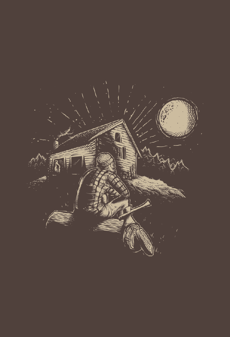 Print T-Shirt Lumber Home