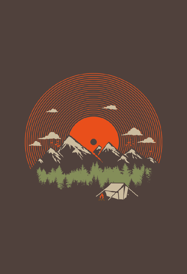 Print T-Shirt Der Klang der Wildnis