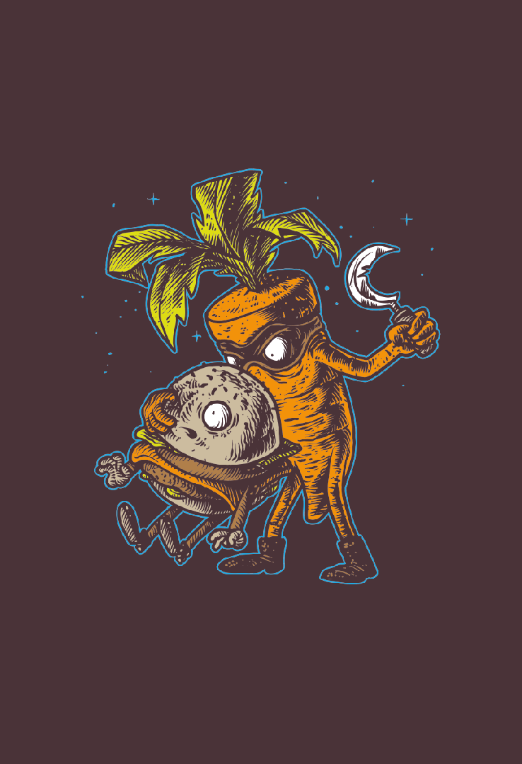 Print T-Shirt Vegan Mafia