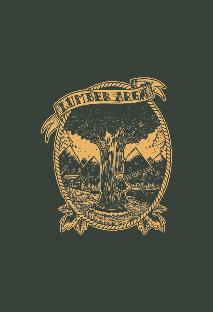 Print T-Shirt Lumber Area