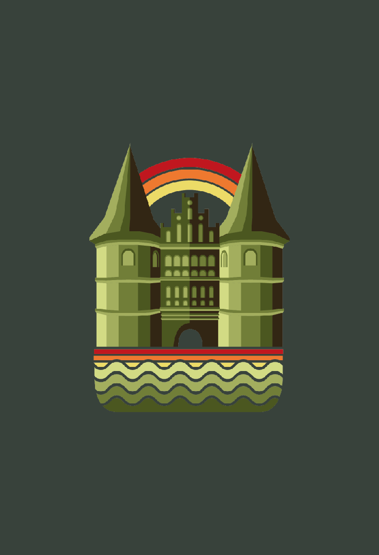 Print T-Shirt Retro Holstentor