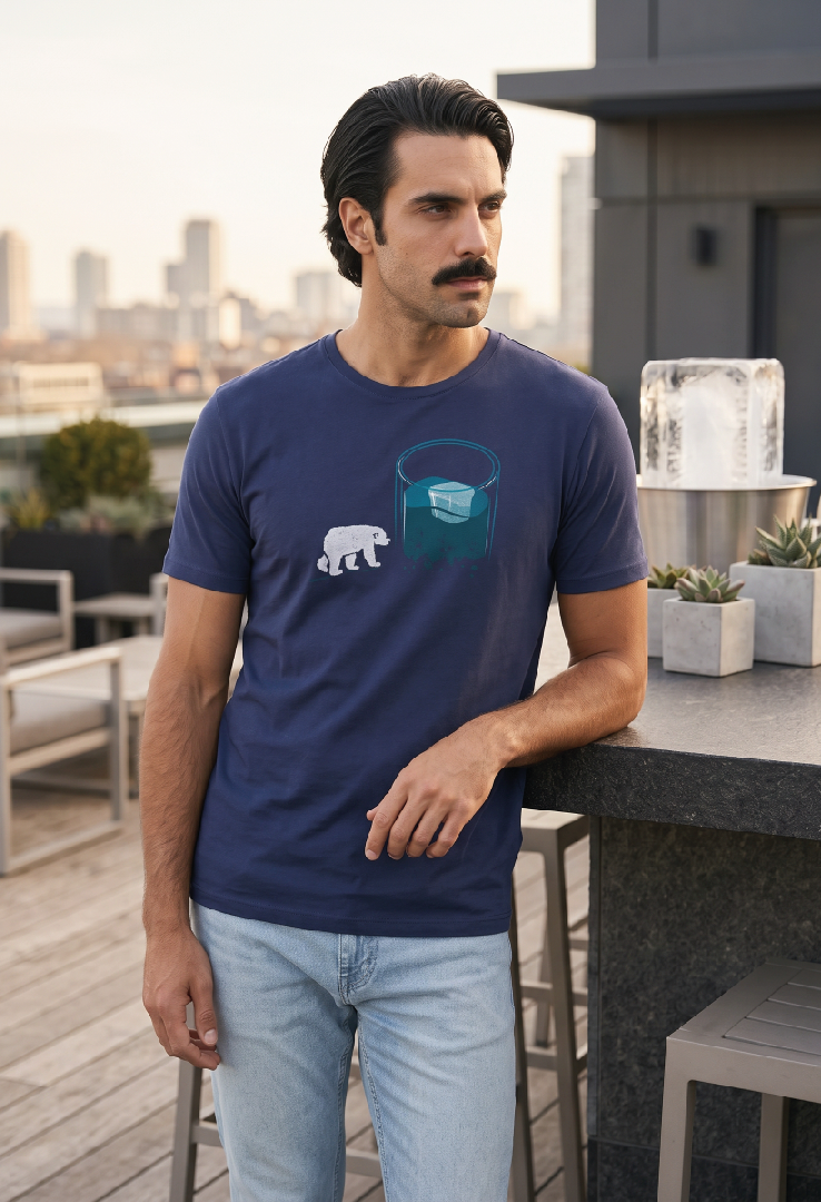 Print T-Shirt Eisbär Exil