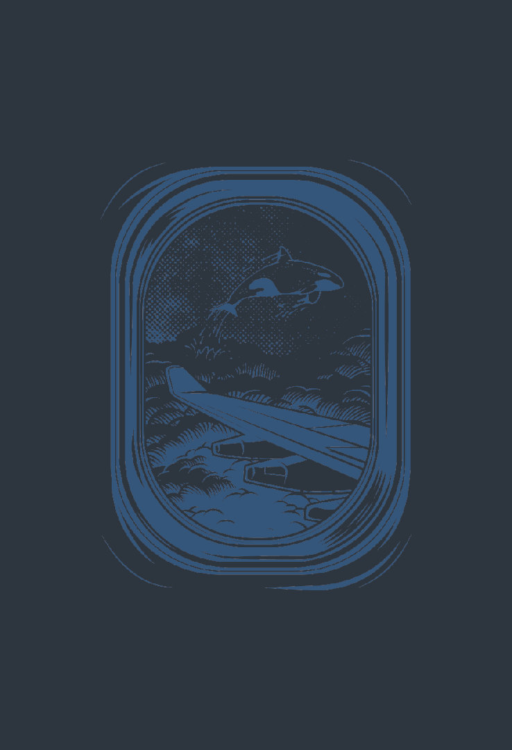 Print T-Shirt Wolkenfenster