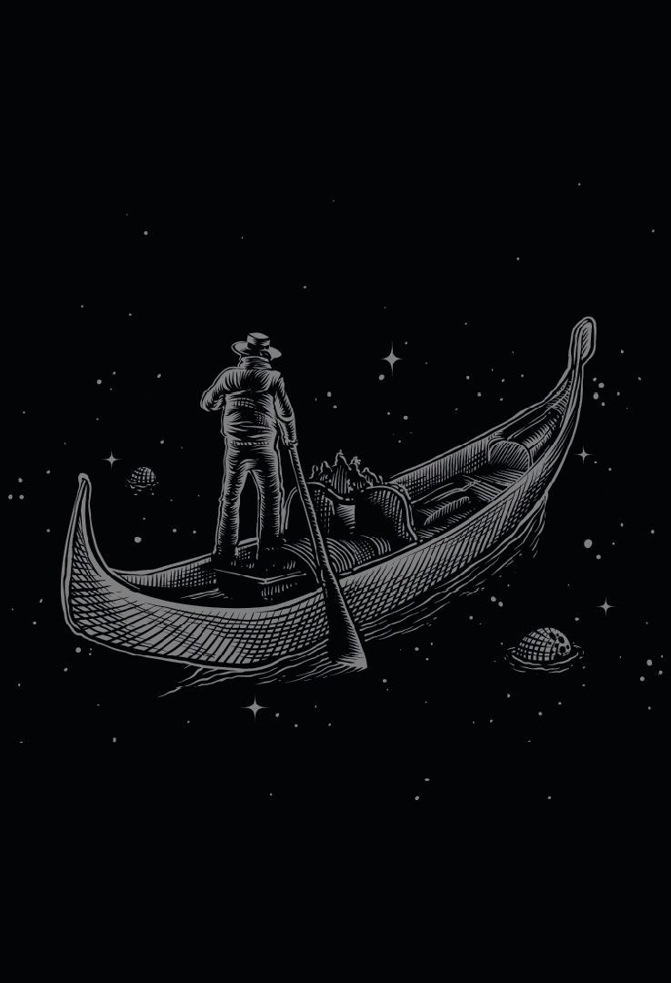Print T-Shirt Space Gondel