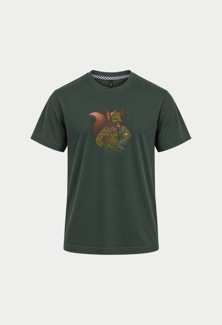 Print T-Shirt Sherlock Hörnchen