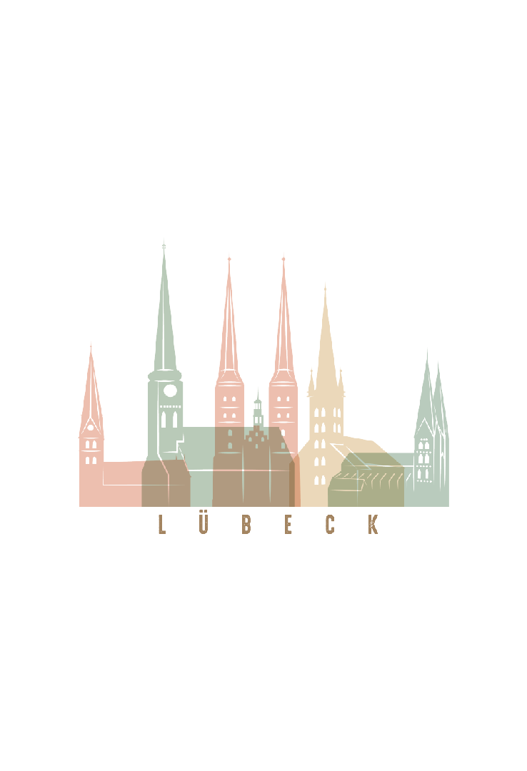 Print T-Shirt Lübeck Pastell