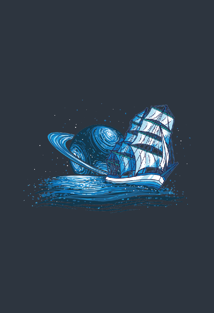 Print T-Shirt Saturn Segler