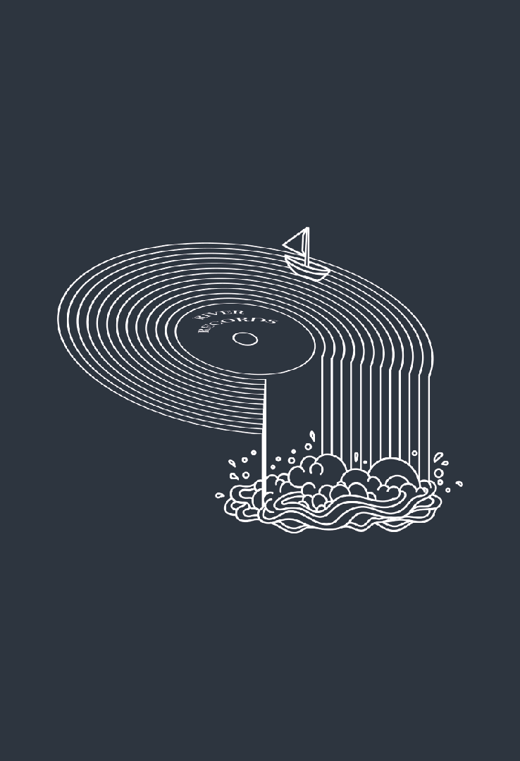 Print T-Shirt River Recorder