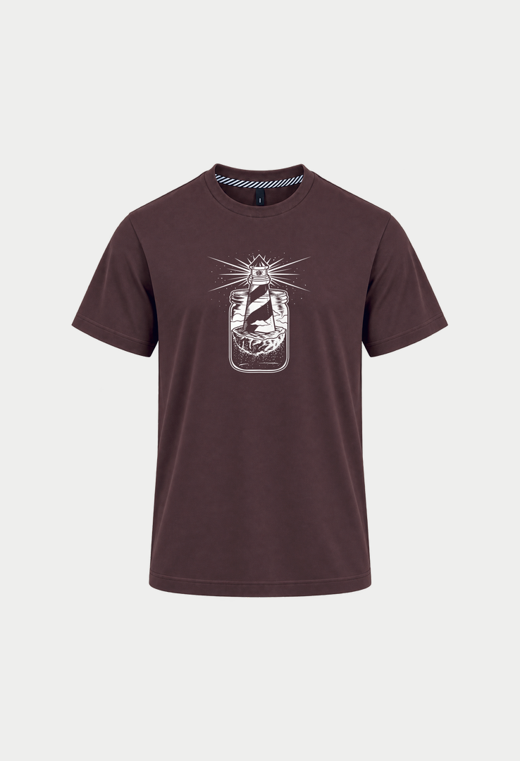 Print T-Shirt Leucht Feuer