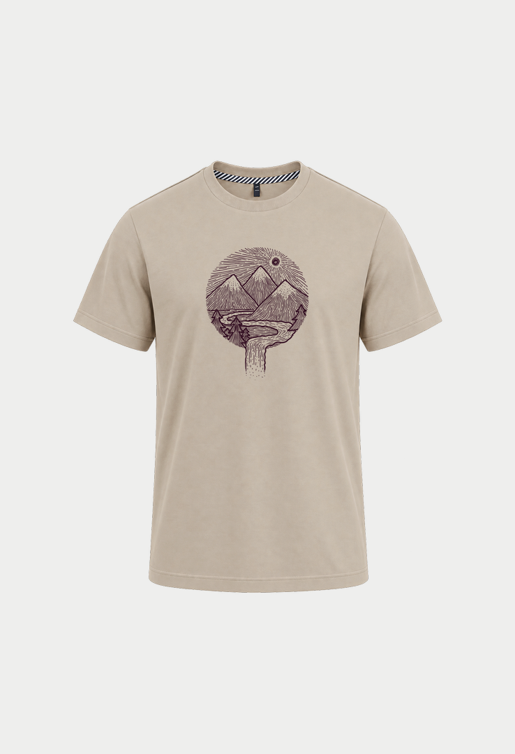 Print T-Shirt Forest Mountain