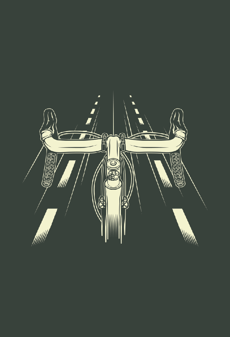 Print T-Shirt Rennrad
