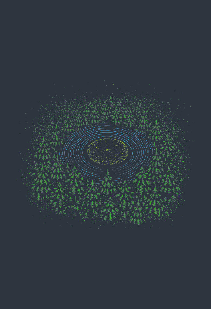 Print T-Shirt Vinyl Forest