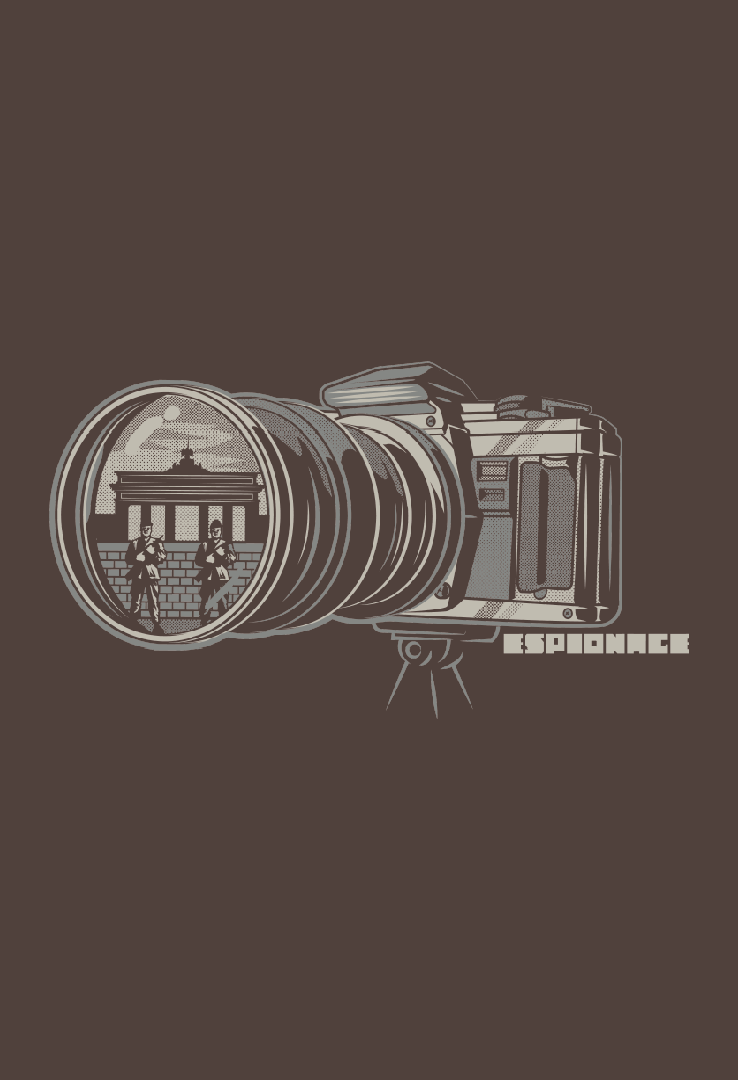 Print T-Shirt Grenz Spionage