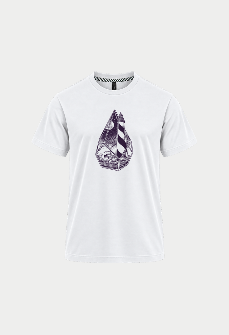 Print T-Shirt Leuchturm Glashaus