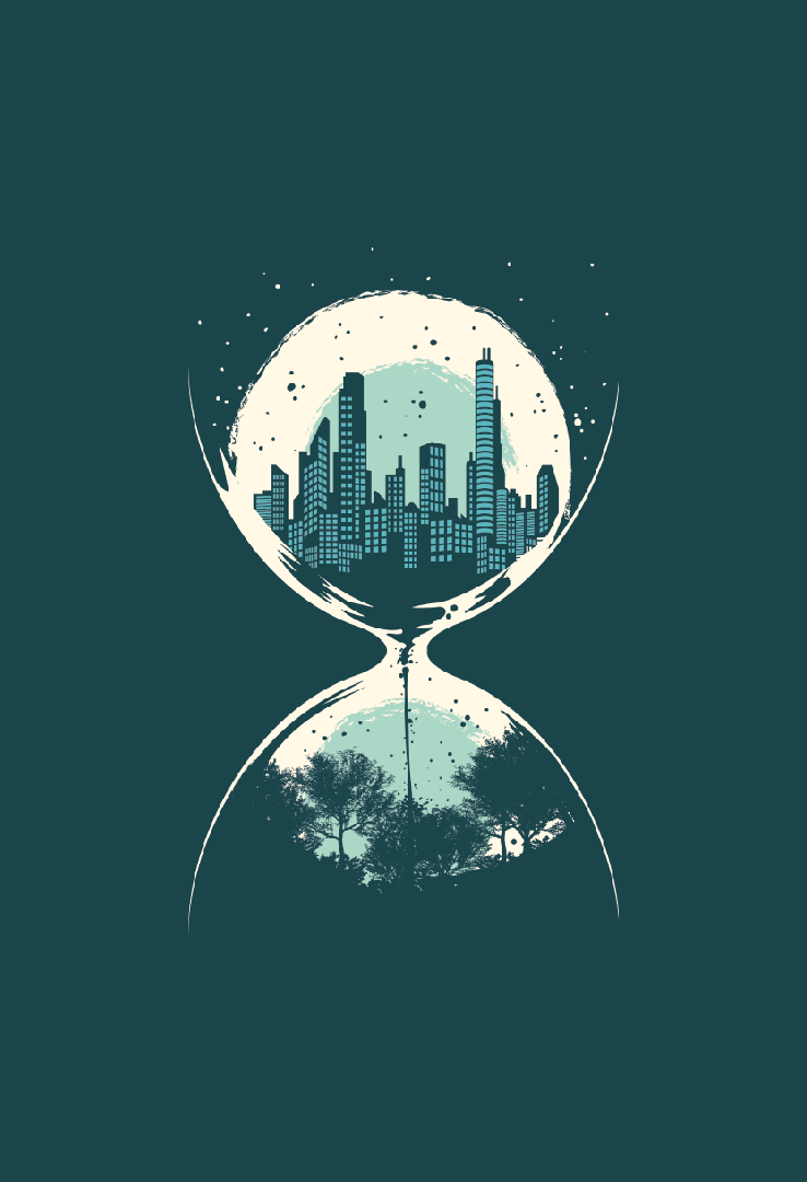 Print T-Shirt Hour Glass