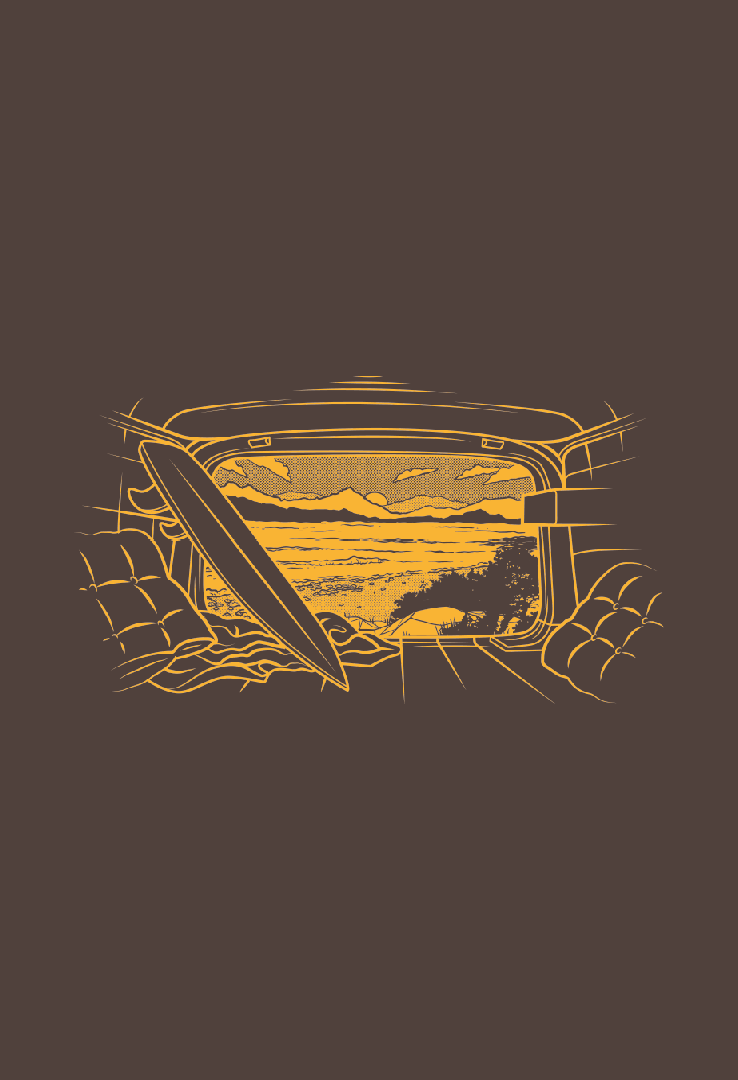 Print T-Shirt Camper Strand