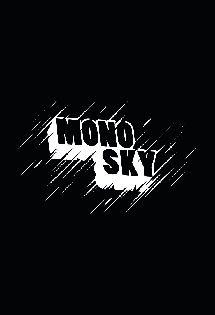 Print T-Shirt Mono Sky