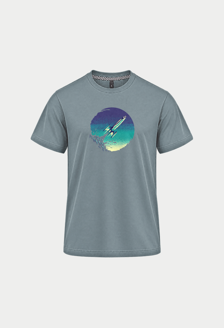 Print T-Shirt Rocket Sky