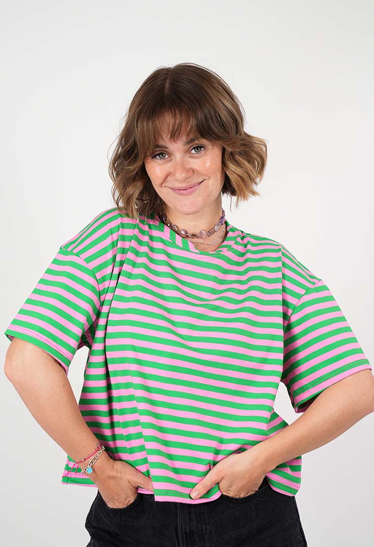 "Candy Stripe“ Boxy T-Shirt