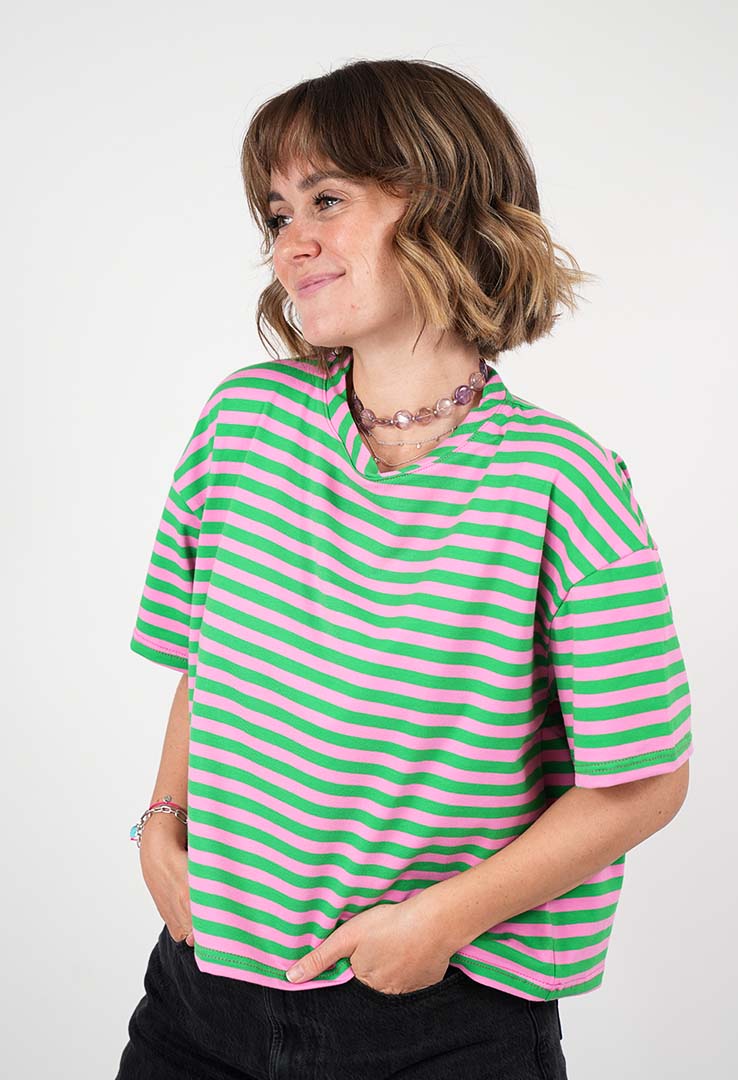 "Candy Stripe“ Boxy T-Shirt