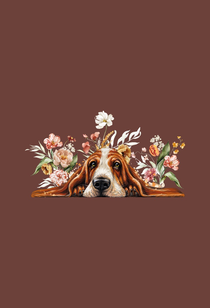 Print-T-Shirt Blumenwiese aus Modal und Baumwolle